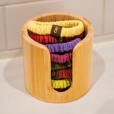 Bamboo Hair Tie Holder