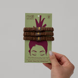 Cacao - The Piña Everyday Hair Tie® 3 Pack