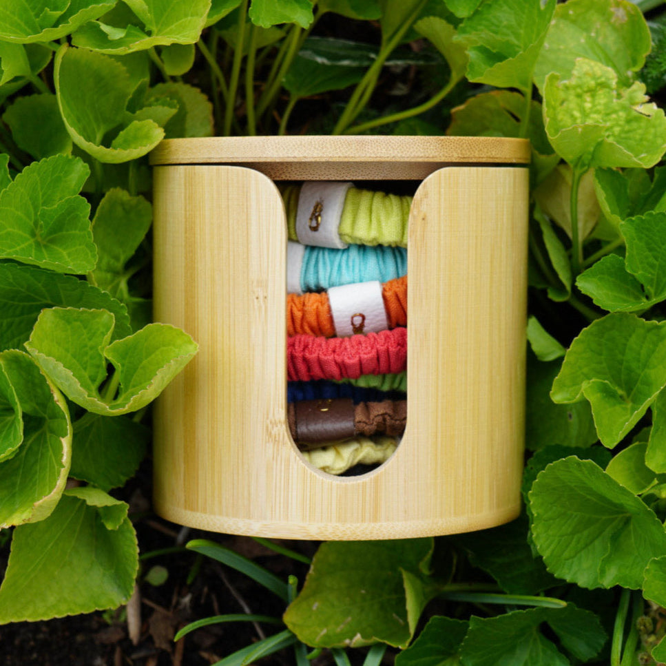 Bamboo Hair Tie Holder